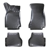 Covorase auto cauciuc tip tava cu bordura 3 cm - pentru Audi A4 B8 (8K) 2008-2016, antiderapante