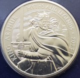 5 pounds 2023 Marea Britanie, King Arthur, Bunc, Coincard, km#2371, Europa