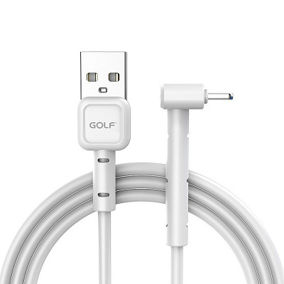 Cablu Date si Incarcare USB la Lightning Golf GC-69I, 3A, Forma L, 1 m, Alb foto