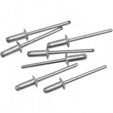 Set 50 nituri pop din aluminiu, Vorel 70320, lungime 6.4 mm, diametru 3.2 mm