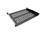 Sertar fix 440x350mm, max. 25kg 1U pentru cabinet 19" Negru, Value 26.99.0429