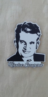 D1 - Magnet frigider - tematica comunism - Nicolae Ceausescu - Romania 5 foto