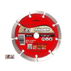 Disc diamantat segmentat uscat 230mm, Raider 162110