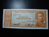 BOLIVIA 50 PESOS 1962 UNC