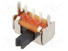 Intrerupator glisant, 2 pozitii, SPDT, ON-ON, KNITTER-SWITCH - MFP 113 D-RA