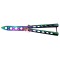 Briceag fluture IdeallStore, Butterfly Clash, antrenament, 22 cm, multicolor