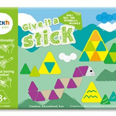 Carte Creativa Stick"n Give It A Stick - Triunghiuri (+3 Ani)