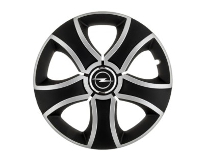 Set 4 capace roti Bis Gri-Negru R15 pentru gama auto Opel foto