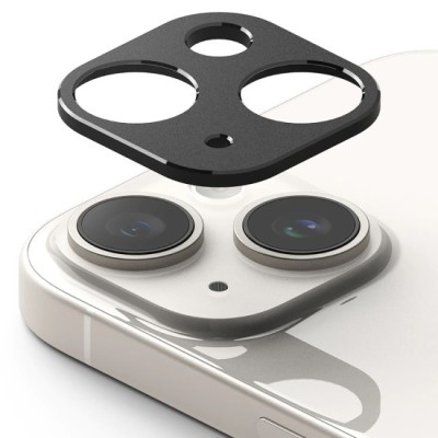 Protectie Camera pentru iPhone 15 / 15 Plus - Ringke Camera Styling - Black foto