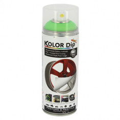 Vopsea spray cauciucata Kolor Dip 400ml - Fluor green foto