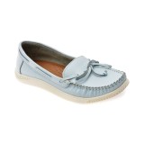 Mocasini APROPO albastri, 45463, din piele naturala