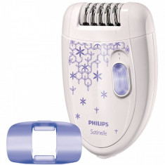 Epilator Philips HP6421/00 Satinelle 2 viteze Alb / Mov foto