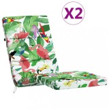 Cumpara ieftin Perne de scaun terasa, 2 buc., multicolor, textil oxford