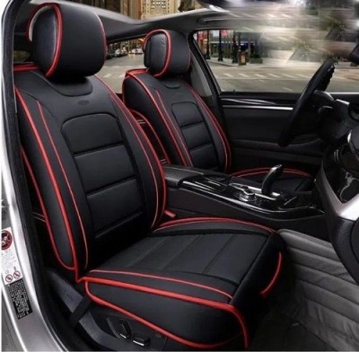 2 x LUX Huse Scaune pentu Masini Auto Universal Negru Rosu Eco Piele foto