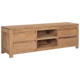 Cumpara ieftin Comodă TV, 115x30x40 cm, lemn masiv de tec
