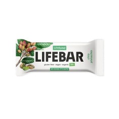 Lifebar baton cu chia si fistic, raw, bio, 40g