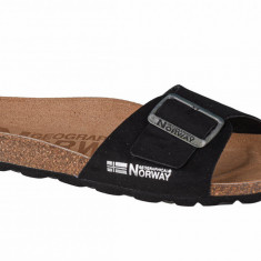 Papuci flip-flop Geographical Norway Sandalias Bios Pala Hebilla GNW20410-01 negru