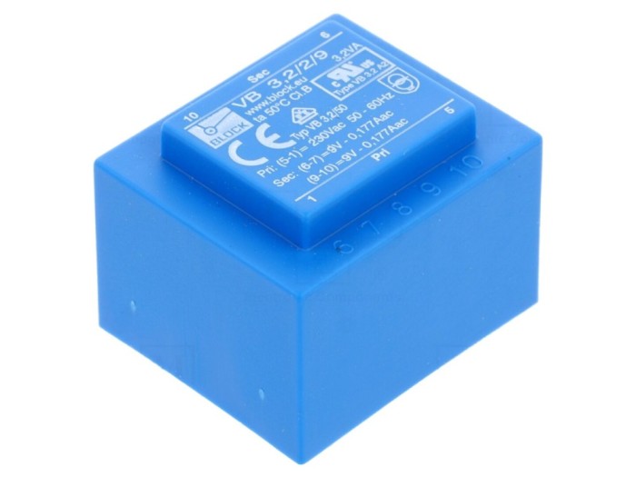 Transformator &icirc;ncapsulat 3,2VA 230VAC