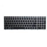 Tastatura Laptop, HP, ProBook 470 G5, L01028-001, argintie, iluminata, layout US