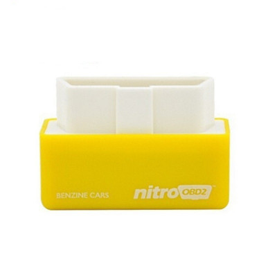 Chip tuning box nitro OBD2, creste cu 35% performanta masinii pe benzina - Galben foto