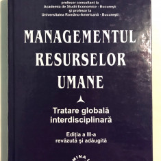 Managementul resurselor umane, Petre Burloiu, Tratare globala interdisciplinara