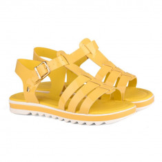 Sandale Fete Bibi Flat Form Galbene 36 EU