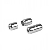 Cumpara ieftin Set 2 capsule argintii pentru sireturi, din metal rezistent, inchidere cu filet, accesorii pentru fixare fara nod, compatibile cu pantofi sport, casua