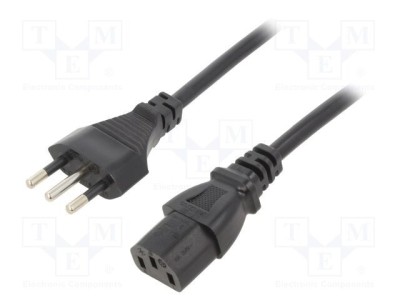 Cablu 3x1mm2 LIAN DUNG IEC C13 mamă PVC 1m negru foto