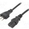 Cablu 3x1mm2 LIAN DUNG IEC C13 mamă PVC 1m negru