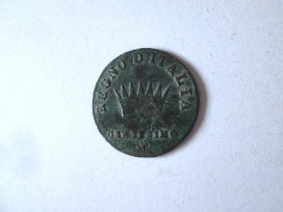 Statele Italiene/Regatul Napoleonian al Italiei 1 Centesimo 1810 M Napoleon I,diam=18 mm,gr=2 grame foto