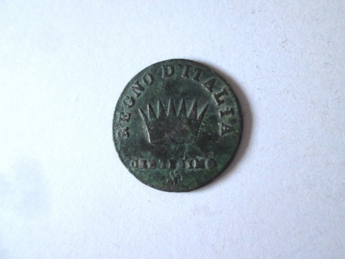 Statele Italiene/Regatul Napoleonian al Italiei 1 Centesimo 1810 M Napoleon I,diam=18 mm,gr=2 grame