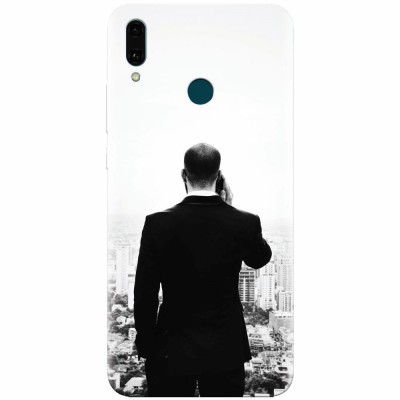 Husa silicon pentru Huawei Y9 2019, Man In Suit foto
