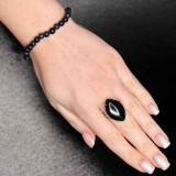 Set brățară Piatra Lunii și inel goldstone ajustabile, in cutie bijuterii