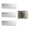 Aparat de aer conditionat multisplit Daikin Bluevolution cu trei unitati interne Emura 9000 BTU, 12000 BTU si una de 18000 BTU Silver