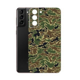 Cumpara ieftin Set Folii Skin Acoperire 360 Compatibile cu Samsung Galaxy S21 (2 Buc) - ApcGsm Wraps Camo Green, Oem