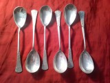 Set 6 lingurite argint 800 , 140g . L=15cm , cu marcaje