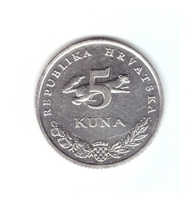 Moneda Croatia 5 kuna 2019, stare foarte buna, curata foto