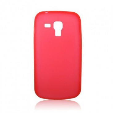 HUSA PLASTIC TPU SAMSUNG GALAXY S3 MINI (I8190) 0,5 MM ROSU foto