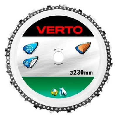 Disc taiat lemn cu lant 230 mm VERTO GartenVIP DiyLine foto