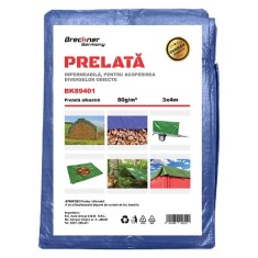 Prelata cu ochiuri de prindere 80g m2 albastra 3x4m