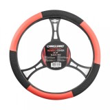 Husa Volan Auto - Rosu Negru
