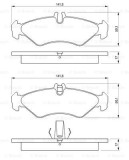 Placute Frana Disc Bosch 0986424463 Mercedes-Benz Sprinter VW LT 28-46