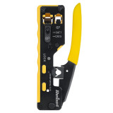 Cleste sertizare PASS-THROUGH RJ45 Cat.5 Cat.6 Cat.7 8 pini si RJ12 6 pini REBEL RB-1006