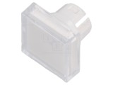Lentilă plastic buton 16mm incolor EAO 51