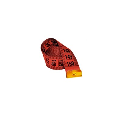 Metru croitorie de 150 cm, 1.3 cm latime, varfuri metalice, numere mari, roz foto