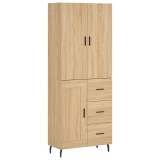 Cumpara ieftin Dulap inalt, stejar sonoma, 69,5x34x180 cm, lemn compozit