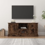 VidaXL Comodă TV, stejar fumuriu, 100x35,5x45 cm, lemn prelucrat