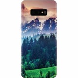 Husa silicon pentru Samsung Galaxy S10 Lite, Forest Hills Snowy Mountains And Sunset Clouds