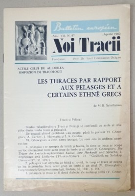 NOI TRACII , REVISTA FONDATA DE JOSIF CONSTANTIN DRAGAN , NR.67 , 1980 foto