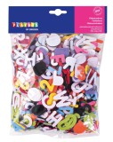 Set 500 de litere colorate adezive din fetru, creatie, gradinita si scoala, PLAYBOX